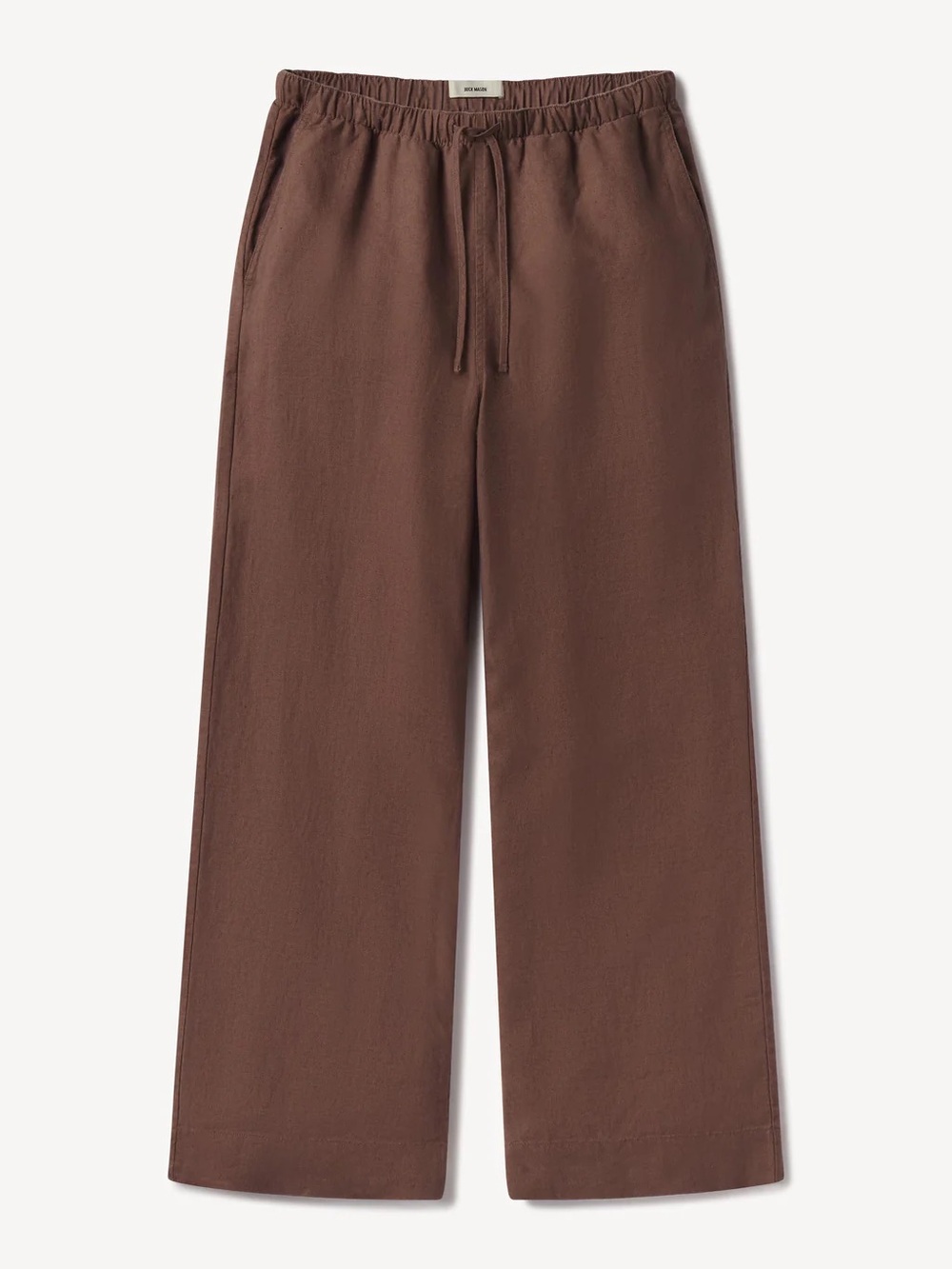 Buck Mason Crosshatch Linen Easy Pant in Rosewood